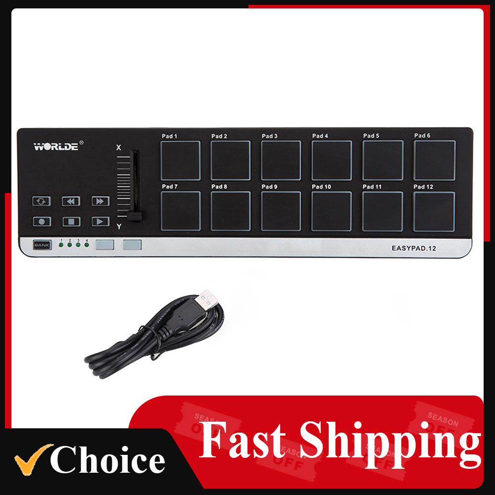 Midi Controller Pad - وحدة تحكم عالمية محمولة للوحة الطبلية