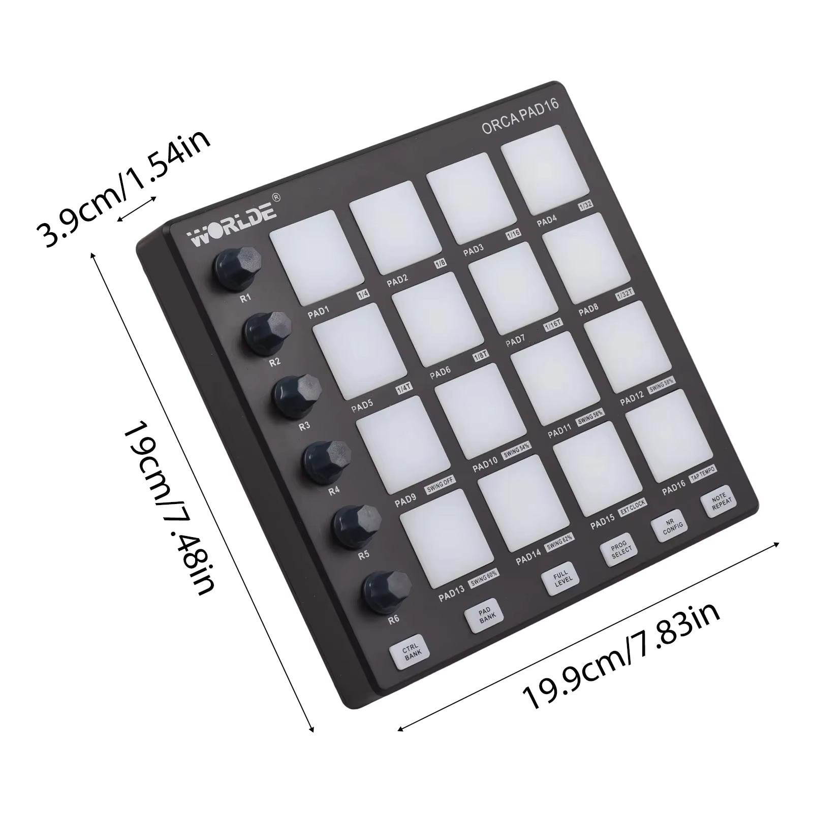 وحدة تحكم MIDI WORLDE ORCA PAD - مراجعة Midi Controller Pad وسعره
