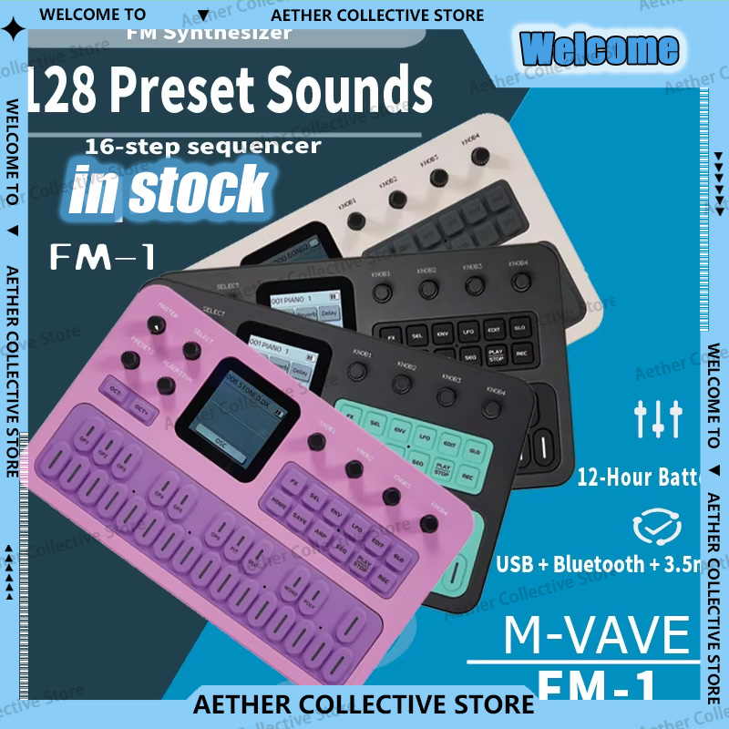 جهاز M-Vave Fm-1 المحمول لصنع  - مراجعة Midi Controller Pad وسعره